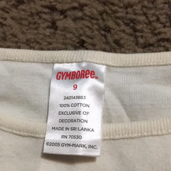Vintage Gymboree Primrose Cream embroidered floral top sz 9 - Picture 8 of 9